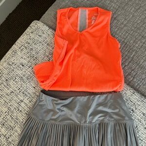 Lucky In Love - Girl's Tennis Matching Shirt and Skirt - M (10-12)